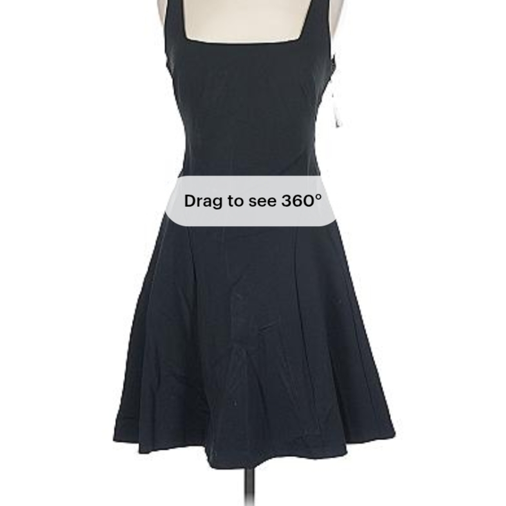 Ralph Lauren Black Mini Dress Open Back Size-10